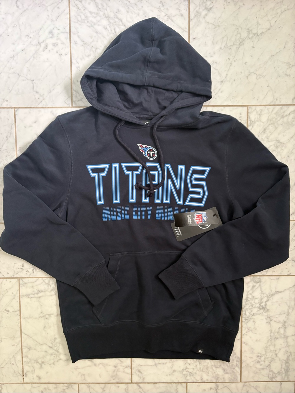 47 Brand Tennessee Titans "Music City Miracle” Pullover NFL Hoodie Men S,M or L